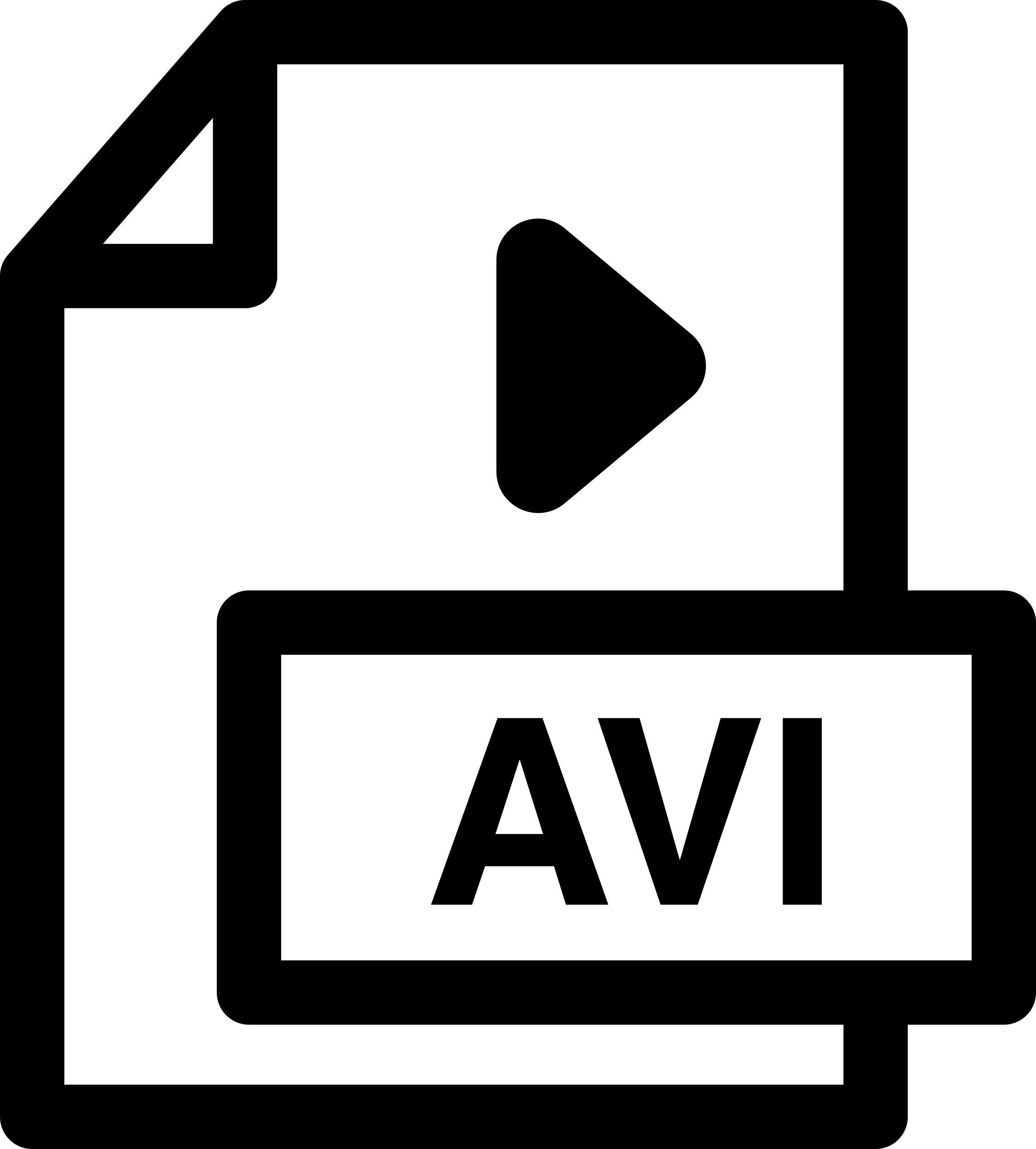 Avi File Outline Svg Vector Free Vectors